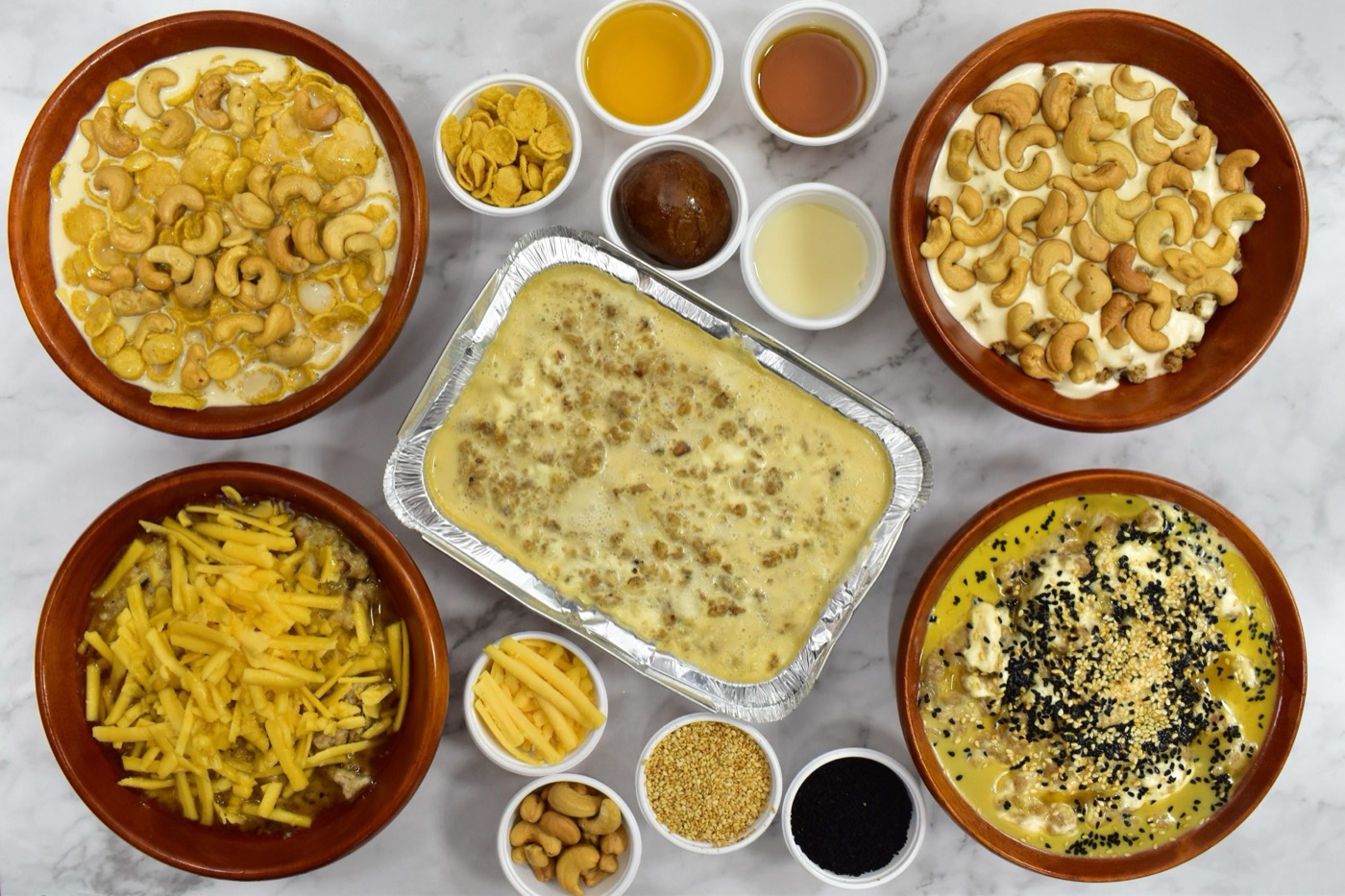 تشكيلة أطباق العريكة والمعصوب